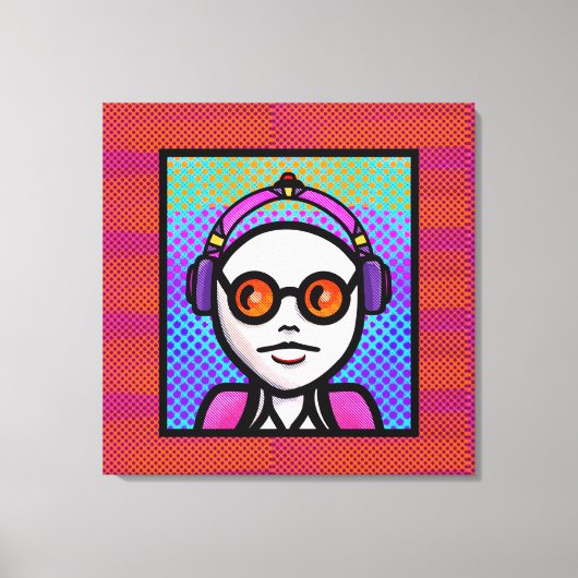 Kijk Zie en Shades Canvas Afdruk (Voorkant)