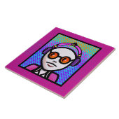 Kijk Zie en Shades Tegeltje (Zijkant)