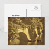  kijkbrug van bloemen  Postca Briefkaart (Voorkant / Achterkant)