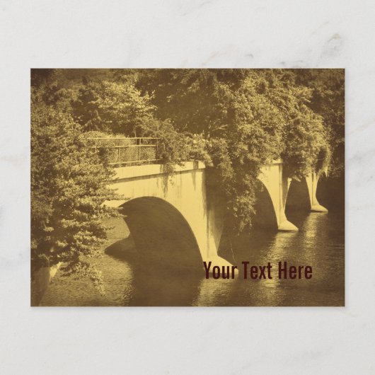  kijkbrug van bloemen  Postca Briefkaart (Voorkant)