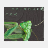 Kijken - Groene versie Fleece Deken (Voorkant (Horizontaal))