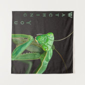 Kijken - Groene versie Wandkleed (Voorkant (horizontaal))