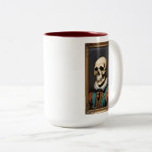 Kijken hoe verf droog is tweekleurige koffiemok (Voorkant rechts)