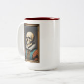 Kijken hoe verf droog is tweekleurige koffiemok (Voorkant links)