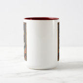 Kijken hoe verf droog is tweekleurige koffiemok (Center)