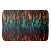Kijken in het vuur abstract badmat (Voorkant)