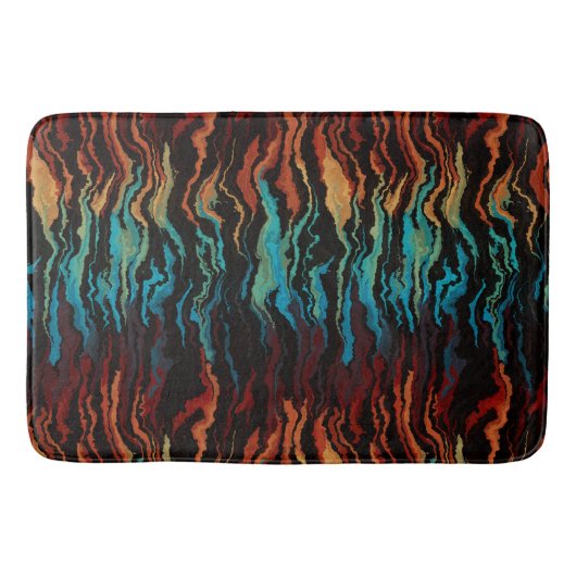 Kijken in het vuur abstract badmat (Voorkant)
