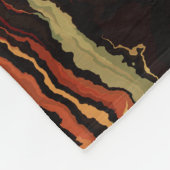 Kijken in het vuur abstract fleece deken (Hoek)