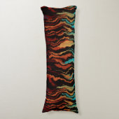 Kijken in het vuur abstract lichaamskussen (Voorkant Verticaal)