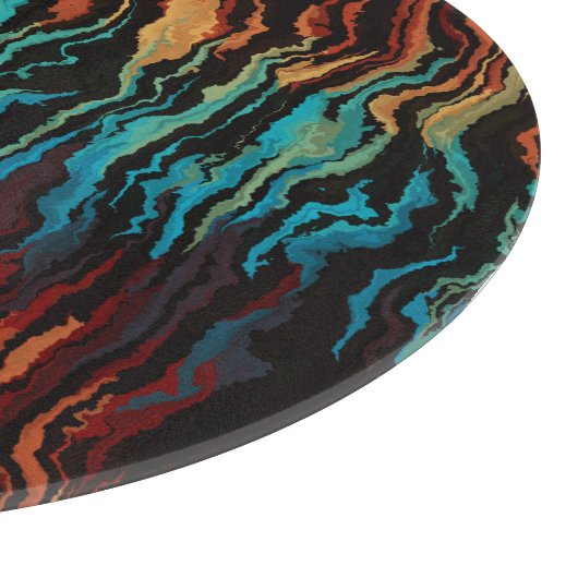 Kijken in het vuur abstract snijplank (Hoek)