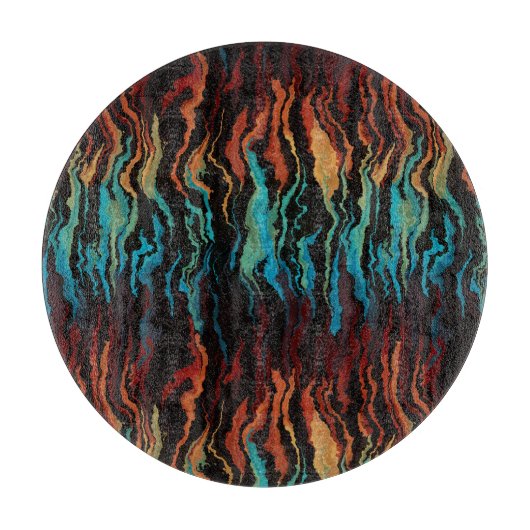 Kijken in het vuur abstract snijplank (Voorkant)