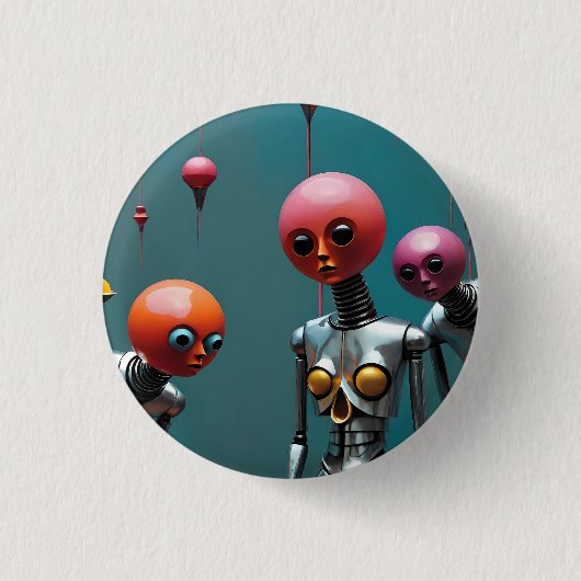 Kijken in je slaap ronde button 3,2 cm (Voorkant)
