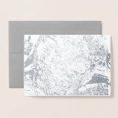 Kijken Love Grey Folie Kaarten (Voorkant met envelop)