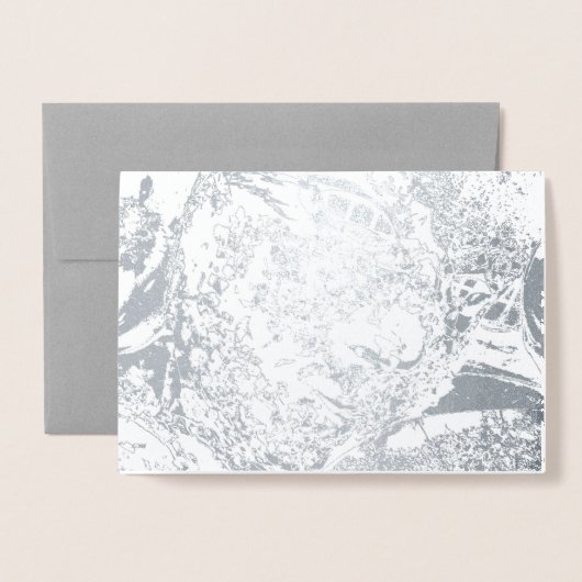 Kijken Love Grey Folie Kaarten (Voorkant met envelop)