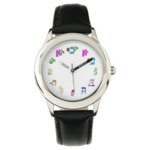 kijken met Hebreeuwse alef bet Horloge
