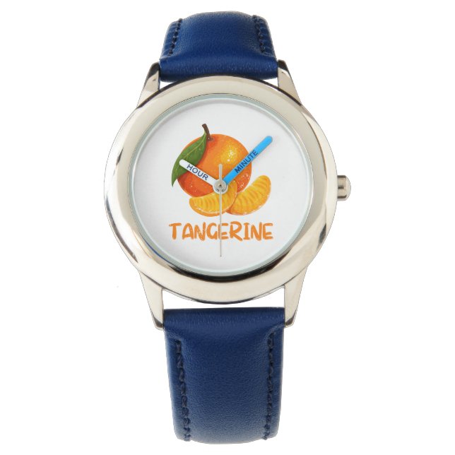 Kijken met mandarijn horloge (Voorkant)