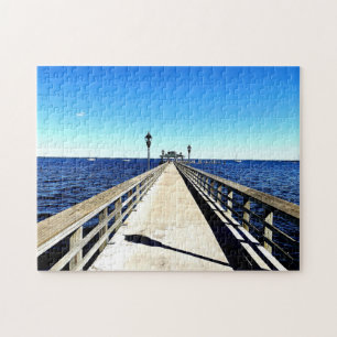 Kijken naar beneden de pier legpuzzel