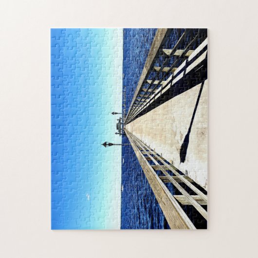 Kijken naar beneden de pier legpuzzel (Verticaal)