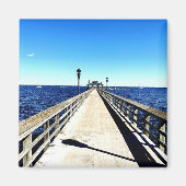 Kijken naar beneden de pier magneet (Voorkant)