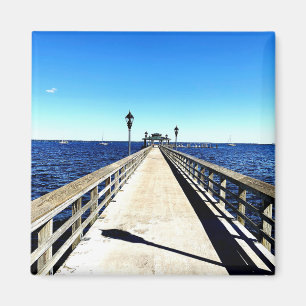 Kijken naar beneden de pier magneet