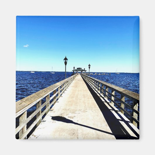 Kijken naar beneden de pier magneet (Voorkant)