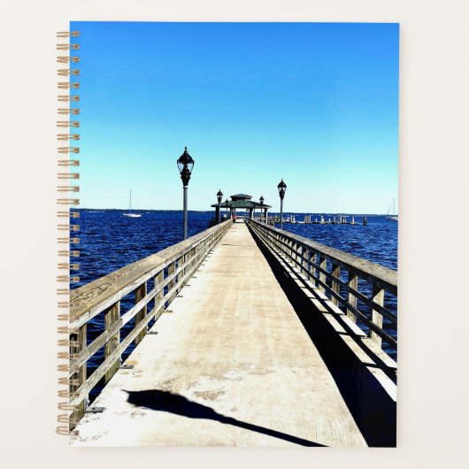 Kijken naar beneden de pier planner (Voorkant)