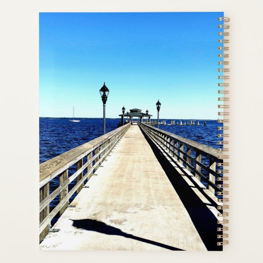 Kijken naar beneden de pier planner (Achterkant)