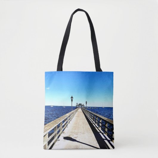 Kijken naar beneden de pier tote bag (Voorkant)