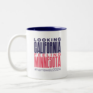 Kijken naar Californië, Minnesota-Mok voelen Tweekleurige Koffiemok