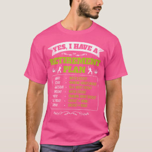 Kijken naar Cricket Pensioen Idee voor Mannen Grap T-shirt