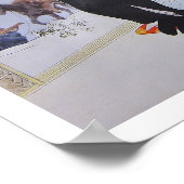 Kijken naar de buren - collagekunst poster (Hoek)