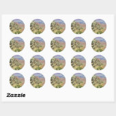 Kijken naar de Grand Canyon Ronde Sticker (Vel)