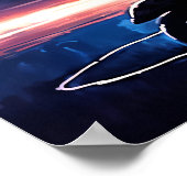 Kijken naar de hemel - Illustratie Art Style Poster (Hoek)