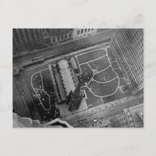 Kijken naar de Trinity Church en de begraafplaats  Briefkaart