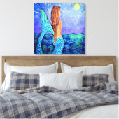 Kijken naar de zon Abstract digitaal schilderij Canvas Afdruk (Insitu (Slaapkamer))