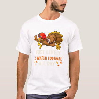Kijken naar Football All Funny T-shirt