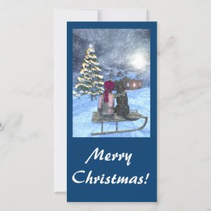 Kijken naar Kerstmis Kaart