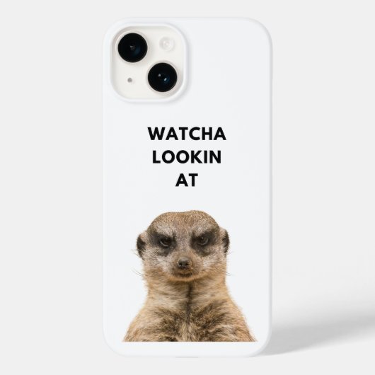 Kijken naar 'Kijken'? – Grumpy Meerkat Case-Mate iPhone Case (Achterkant)