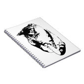 Kijken naar Tabby Cat Monochrome Notitieboek (Rechterzijde)