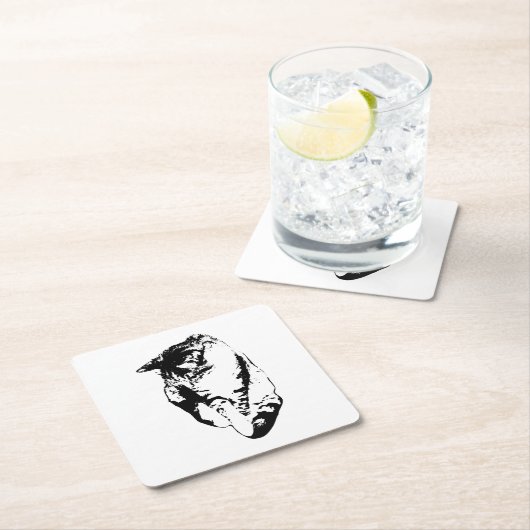 Kijken naar Tabby Cat Monochrome Onderzetter (Insitu)