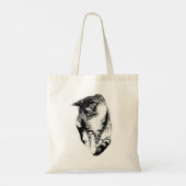Kijken naar Tabby Cat Monochrome Tas (Achterkant)