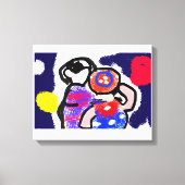 Kijken naar vuurwerk canvas afdruk (Voorkant)