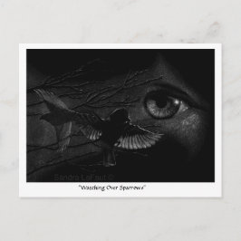 Kijken over Sparrows Postcrossing Briefkaart