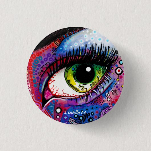 "Kijken" Ronde Button 3,2 Cm (Voorkant)