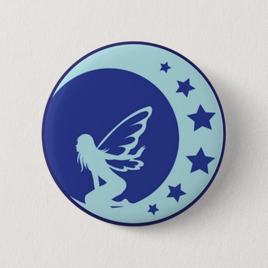 Kijken van de maan ronde button 5,7 cm (Voorkant)