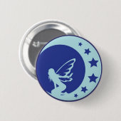 Kijken van de maan ronde button 5,7 cm (Voorkant /achterkant)