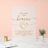 Kijken vanuit de hemel huwelijksmonument acryl bord (Huwelijk)