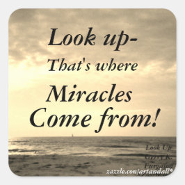 KIJKEN VIERKANTE STICKER