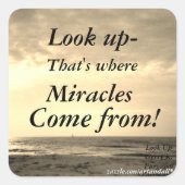 KIJKEN VIERKANTE STICKER (Voorkant)