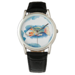 Kijken - Waterverf Series: Koi Fish Horloge